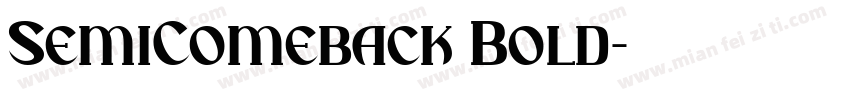 SemiComeback Bold字体转换